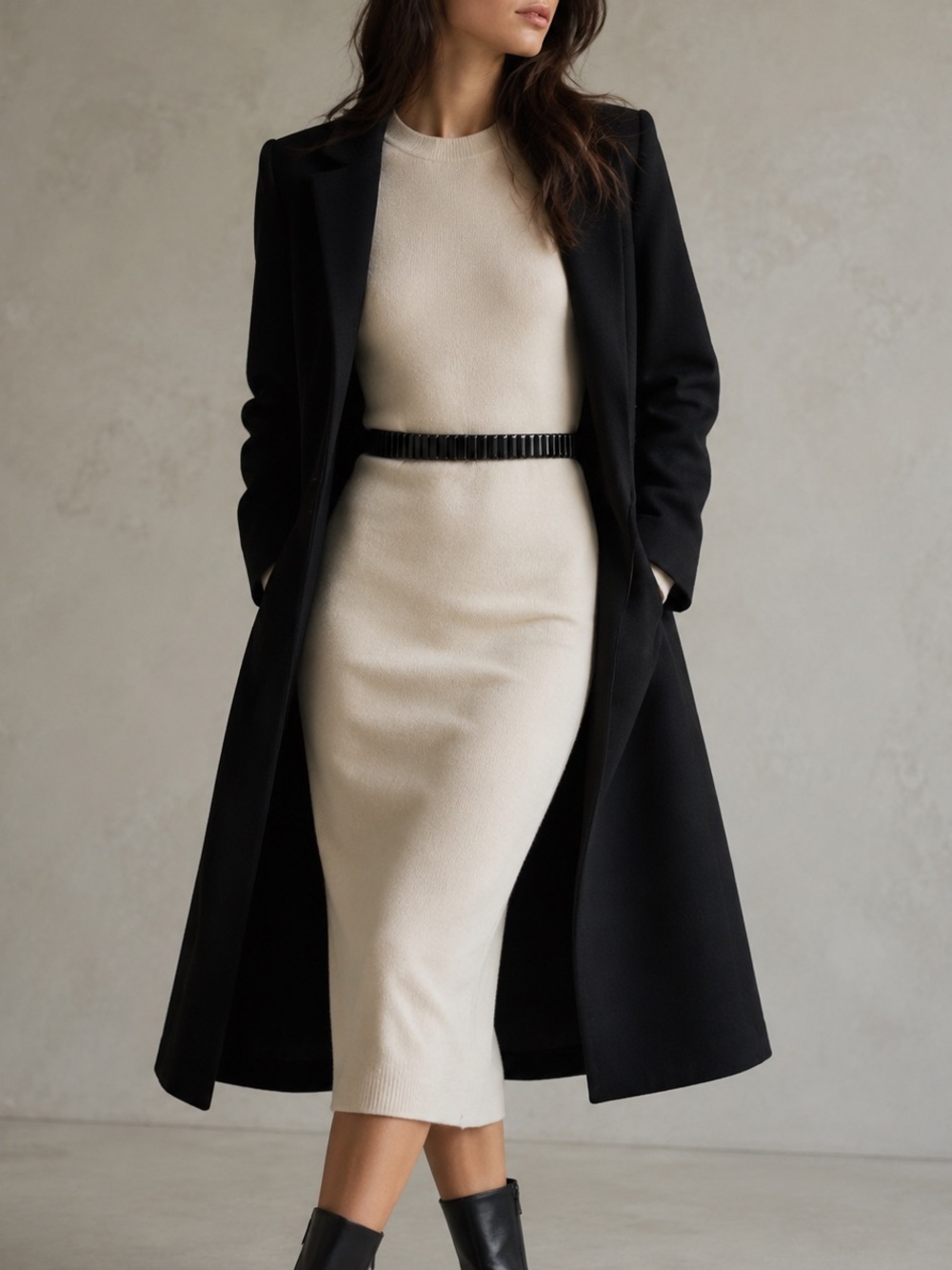 BCBGMAXAZRIA Black Statement Belt —